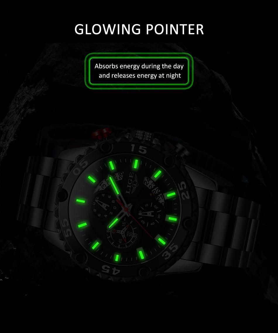 NEW ARRIVAL - Luminous Sports Army Waterproof Quartz Chronograph Military Wristwatch - The Jewellery Supermarket