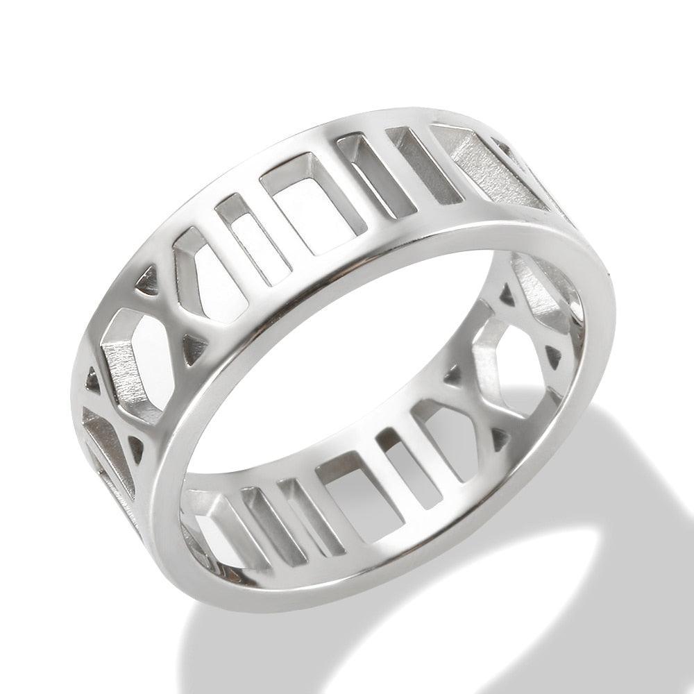 BEST SELLER New Design Hollow Roman Numerals Stainless Steel Jewellery Set for Women  - Fashion Jewellery - The Jewellery Supermarket