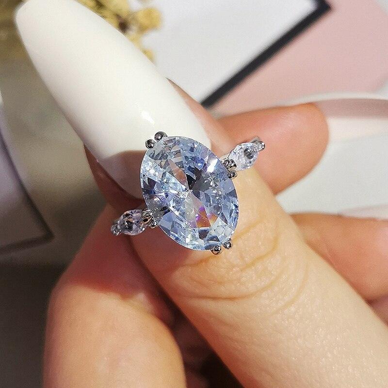 New Arrivals Luxury Beautiful AAA+ Quality CZ Diamonds Wedding Engagement Rings For Women - The Jewellery Supermarket