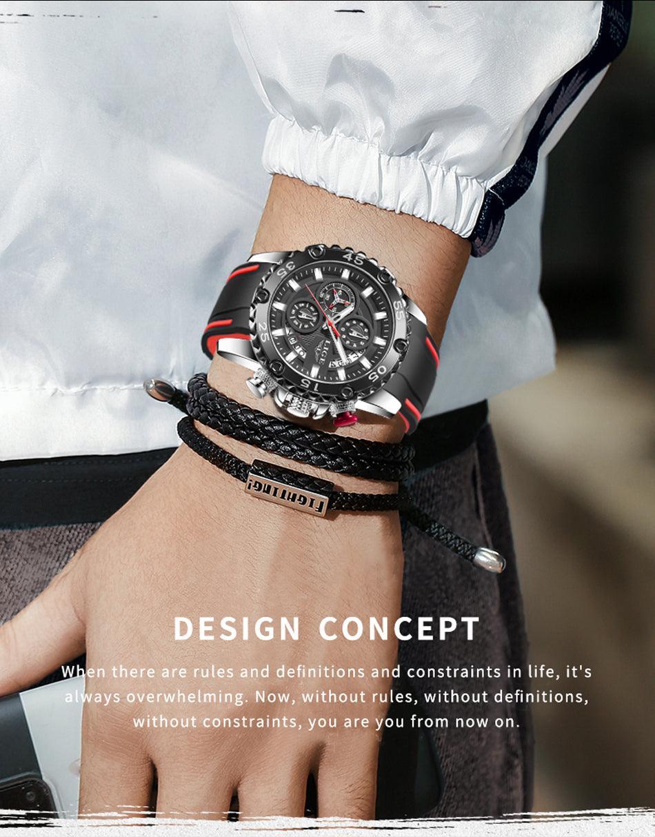 NEW ARRIVAL - Luminous Sports Army Waterproof Quartz Chronograph Military Wristwatch - The Jewellery Supermarket