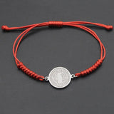 Catholic Religious Belief St. Benedict Cross Stainless Steel Bracelets Chinese Knot Bracelets for Men Women - The Jewellery Supermarket