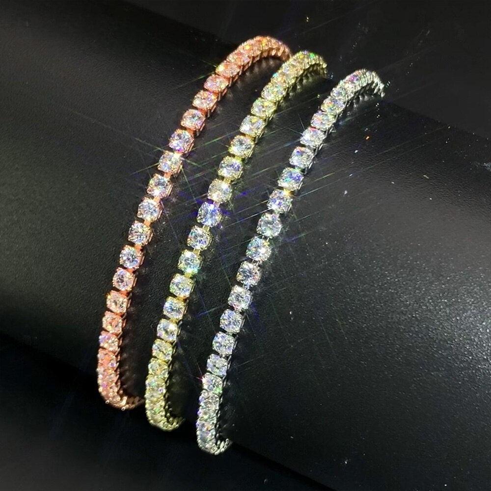NEW Fashion AAA+ Zirconia Diamonds Charming Designer Multicolor Tennis Bracelets for Women - The Jewellery Supermarket