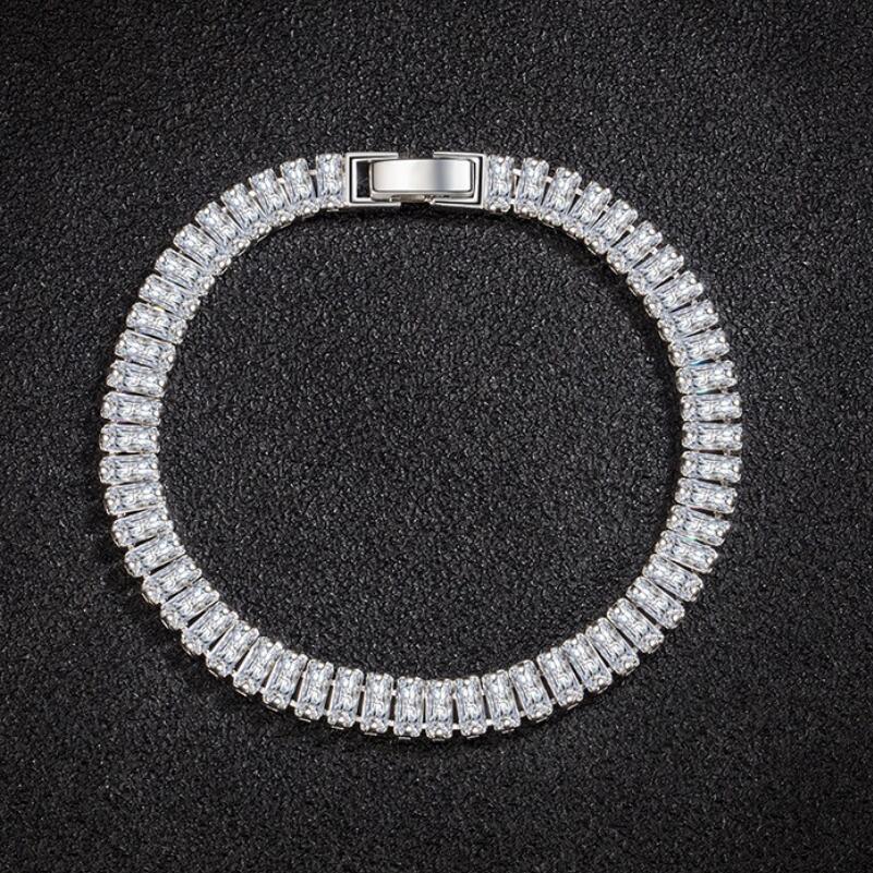 DAZZLING Elegant AAA+ Cubic Zirconia Simulated Diamonds Glamour Silver Jewellery For Women - The Jewellery Supermarket
