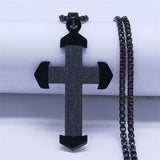 Marvellous Gold Color Chain Christian Cross Stainless Steel Necklace - Religious Jewellery - The Jewellery Supermarket