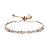 CHARMING Brand Teardrop and Round AAA+ Cubic Zircon Simulated Diamonds Tennis Bracelets - The Jewellery Supermarket