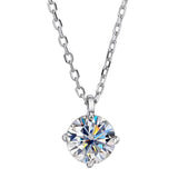 Sensational Classic Round Cut VVS 0.5/1/2 Carat High Quality Moissanite Diamonds Necklace- Fine Jewellery - The Jewellery Supermarket