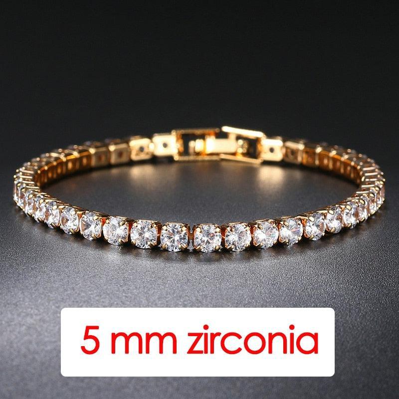 POPULAR - Trendy AAA+ Cubic Zirconia Silver Color Women's Tennis Bracelet - Hand Made jewellery - The Jewellery Supermarket
