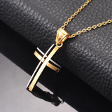 Super Popular Simple Fashion Stainless Steel Cross Necklace Pendant - Religious Jewellery - The Jewellery Supermarket