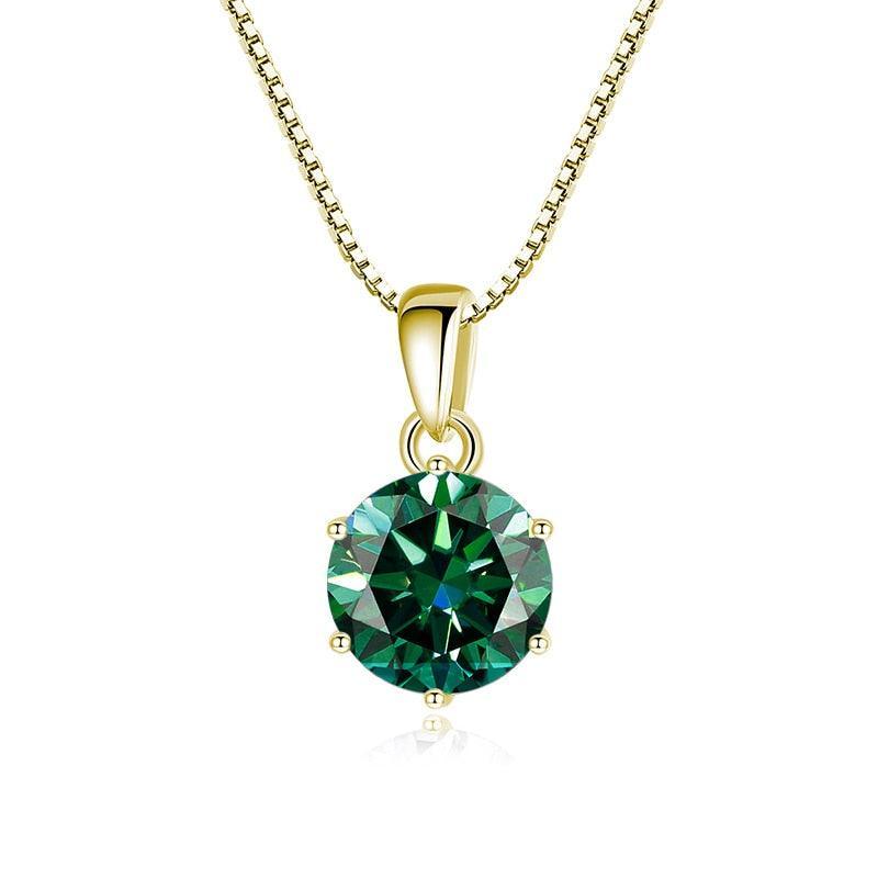 Admirable 1 CT Round cut VVS Real Top Quality Moissanite Diamonds Necklace For Women - Fine Jewellery - The Jewellery Supermarket