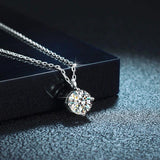 Super Shiny Round Cut 1ct High Quality Moissanite Diamonds Luxury Necklace - Fine Jewellery - The Jewellery Supermarket