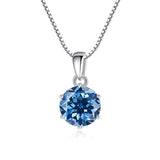 Admirable 1 CT Round cut VVS Real Top Quality Moissanite Diamonds Necklace For Women - Fine Jewellery - The Jewellery Supermarket