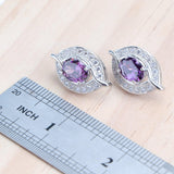 NEW ARRIVAL AAA Zircon Crystals Silver Earrings Charms Bracelets For Women Fashion Wedding Jewellery Sets - The Jewellery Supermarket