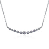 Sensational Total 1.1ct Round Brilliant Cut High Quality Moissanite Diamonds Necklace Sparkling Jewellery - The Jewellery Supermarket