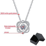 Beating Heart Design Round Cut 0.5ct High Quality Moissanite Diamonds Sparkling Necklace - Fine Jewellery - The Jewellery Supermarket