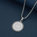 NEW ARRIVAL - Gold Silver Colour Unique Muslim Jewellery Pendant Necklace - Best Gifts - The Jewellery Supermarket