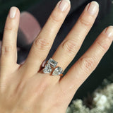 NEW ARRIVAL - AAA+ Cubic Zirconia Diamonds Open Adjusted Geometric Rings - The Jewellery Supermarket