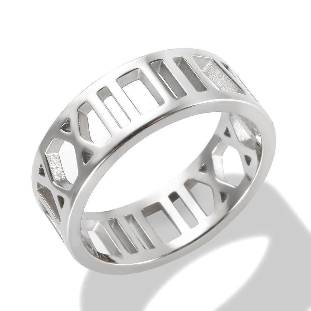 BEST SELLER New Design Hollow Roman Numerals Stainless Steel Jewellery Set for Women  - Fashion Jewellery - The Jewellery Supermarket