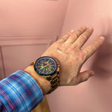 NEW - Luxury Men Gold Skeleton Luminous Military Automatic Mechanical Waterproof Watch - The Jewellery Supermarket