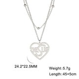 Charming Christian Jesus Heart Stainless Steel Pendant Necklace for Women - Religious Jewellery - The Jewellery Supermarket