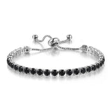 CHARMING Adjustable Colorful Birthstone AAA CZ Crystals MUlticolour Tennis Bracelets for Women - The Jewellery Supermarket