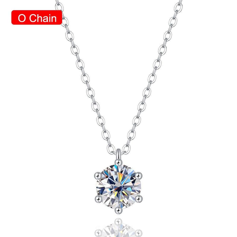 Top Quality Serenity Day 1 Carat Real High Quality Moissanite Diamonds Pendant Necklace - Wedding Jewellery - The Jewellery Supermarket