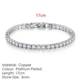 AMAZING Shiny AAA+ Cubic Zirconia Simulated Diamonds Chain Crystal Women's Dazzling Tennis Bracelets - The Jewellery Supermarket