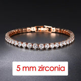 POPULAR - Trendy AAA+ Cubic Zirconia Silver Color Women's Tennis Bracelet - Hand Made jewellery - The Jewellery Supermarket
