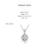 Luxury women Silver Genuine Sterling AAA Level Zircon Diamonds Chain Necklace - The Jewellery Supermarket