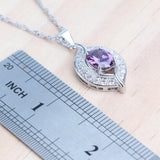 NEW ARRIVAL AAA Zircon Crystals Silver Earrings Charms Bracelets For Women Fashion Wedding Jewellery Sets - The Jewellery Supermarket