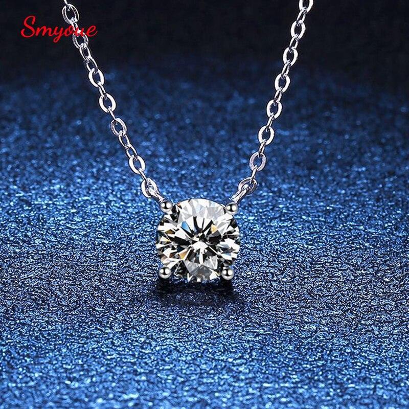 Super Shiny Round Cut 1ct High Quality Moissanite Diamonds Luxury Necklace - Fine Jewellery - The Jewellery Supermarket