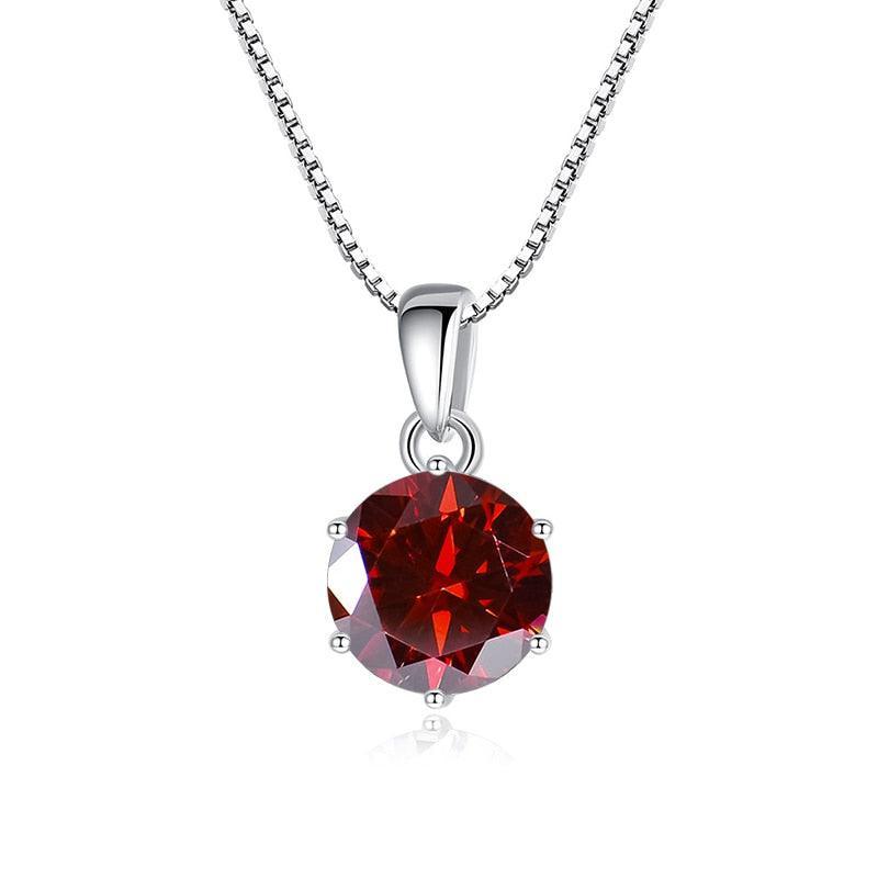Admirable 1 CT Round cut VVS Real Top Quality Moissanite Diamonds Necklace For Women - Fine Jewellery - The Jewellery Supermarket