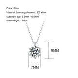 Top Quality Serenity Day 1 Carat Real High Quality Moissanite Diamonds Pendant Necklace - Wedding Jewellery - The Jewellery Supermarket