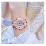 Fashion Bling Simulated Diamonds Gold Rose Gold Silver Original Elegant Ladies Watch With Bracelet Set - Ideal Gift - The Jewellery Supermarket