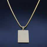Christian Cross Bible Verse Prayer Necklace - Stainless Steel Portuguese Religious Necklaces - The Jewellery Supermarket