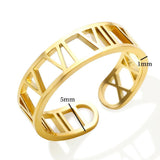 BEST SELLER New Design Hollow Roman Numerals Stainless Steel Jewellery Set for Women  - Fashion Jewellery - The Jewellery Supermarket