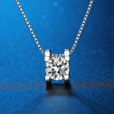 Super Real 1ct/2ct D Colour VVS Round Cut Multi Colour High Quality Moissanite Diamonds Necklaces Fine Jewellery - The Jewellery Supermarket