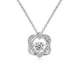 Beating Heart Design Round Cut 0.5ct High Quality Moissanite Diamonds Sparkling Necklace - Fine Jewellery - The Jewellery Supermarket
