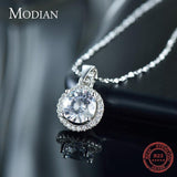 Luxury Women Silver Color Genuine AAA Level Zircon Diamonds Sterling Chain Necklace For Gift Jewelry - The Jewellery Supermarket