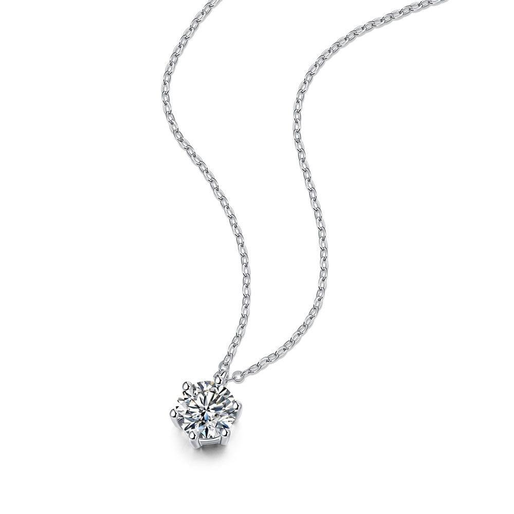 Top Quality Serenity Day 1 Carat Real High Quality Moissanite Diamonds Pendant Necklace - Wedding Jewellery - The Jewellery Supermarket