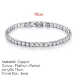 AMAZING Shiny AAA+ Cubic Zirconia Simulated Diamonds Chain Crystal Women's Dazzling Tennis Bracelets - The Jewellery Supermarket