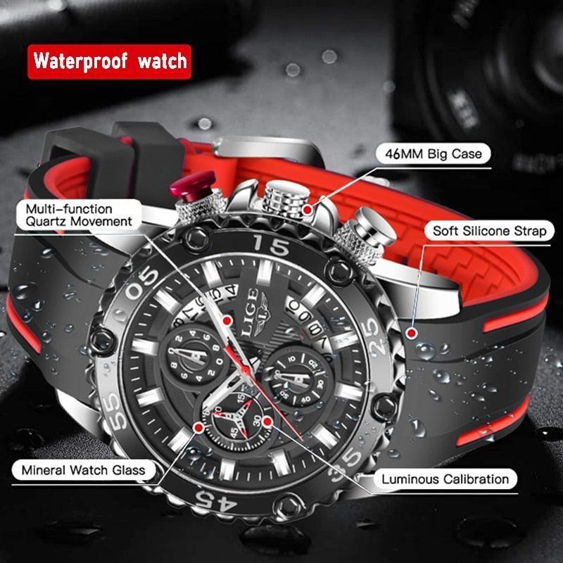 NEW ARRIVAL - Luminous Sports Army Waterproof Quartz Chronograph Military Wristwatch - The Jewellery Supermarket