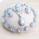 New Arrival - Silver 925 AAA Blue Zirconia Costume Fine Jewellery Wedding Set - The Jewellery Supermarket