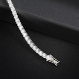 Sparkling Real D Colour VVS 4mm Moissanite Full High Quality Moissanite Diamonds Tennis Bracelet - Fine Jewellery - The Jewellery Supermarket