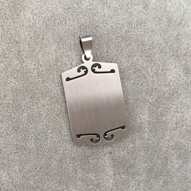 NEW Titanium Steel Pendant Muslim Allah Ayat Al-Kursi Quran Verse Pendant Necklace - The Jewellery Supermarket