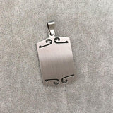 NEW Titanium Steel Pendant Muslim Allah Ayat Al-Kursi Quran Verse Pendant Necklace - The Jewellery Supermarket