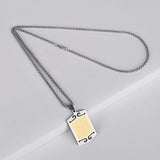 NEW Titanium Steel Pendant Muslim Allah Ayat Al-Kursi Quran Verse Pendant Necklace - The Jewellery Supermarket