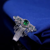 Ancient Egypt Luxury Crown Shaped ♥︎ High Quality AAA+ Cubic Zirconia ♥︎ Cocktail Party Rings - The Jewellery Supermarket