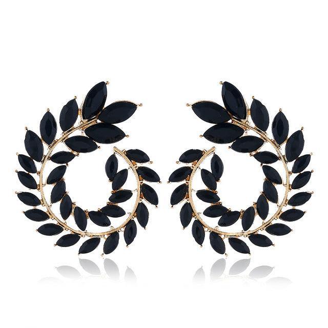 Deal of the Month - Geometric Big Round AAA Rhinestone Statement Luxury Stud Earrings - The Jewellery Supermarket