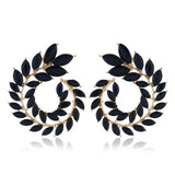 Deal of the Month - Geometric Big Round AAA Rhinestone Statement Luxury Stud Earrings - The Jewellery Supermarket