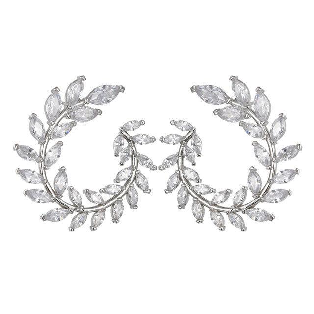 Deal of the Month - Geometric Big Round AAA Rhinestone Statement Luxury Stud Earrings - The Jewellery Supermarket